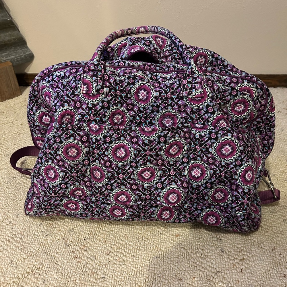 Vera Bradley Purple Patterned Women's Bag Set 5 pieces - Picture 8 of 14